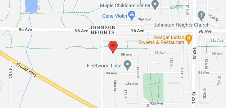 map of 14829 95 AVENUE